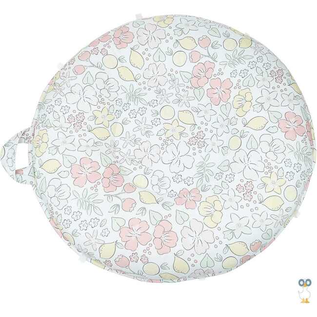 Children's Pello Floor Cushion, Lemon Aqua Glass