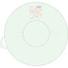 Children's Pello Floor Cushion, Lemon Aqua Glass - Kids Seating - 2