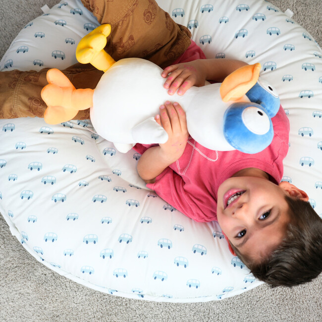 Children's Pello Floor Cushion, Tag Cornflower - Kids Seating - 3