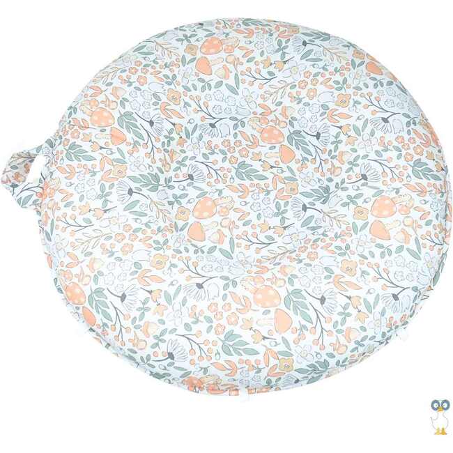 Children's Pello Floor Cushion, Forest Lilac Grey