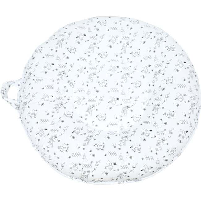 Children's Pello Floor Cushion, Bailey Lime