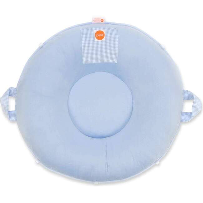 Children's Pello Floor Cushion, Tommy Blue - Kids Seating - 2