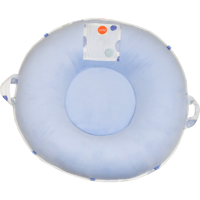 Children's Pello Floor Cushion, Oxford Denim - Kids Seating - 2