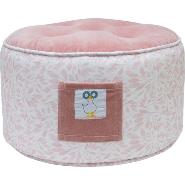 Kids Ottoman, Poppy Pink