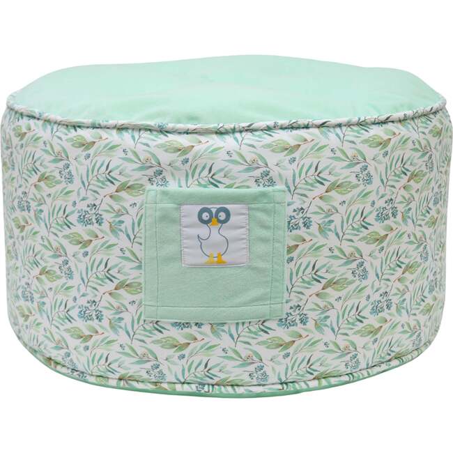 Kids Ottoman, Basil Mint