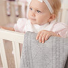 GooseWaddle Knit Blanket, Gray - Blankets - 4