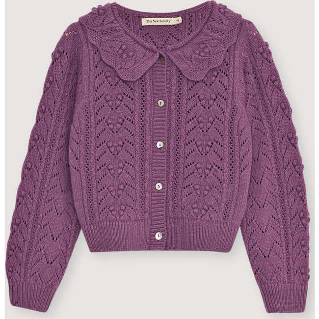 Lila Cardigan Grape Bliss