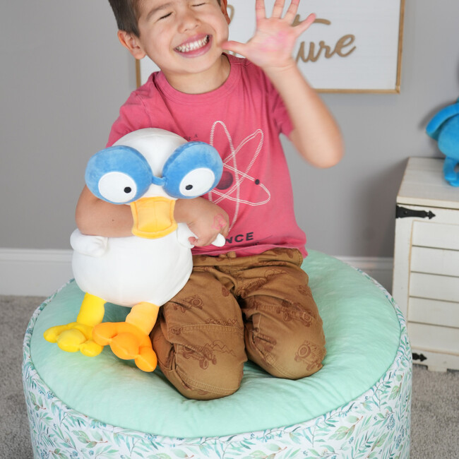Kids Ottoman, Basil Mint - Ottomans - 5