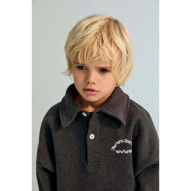 Nico Polo Galactic Grey Melange - Polo Shirts - 3