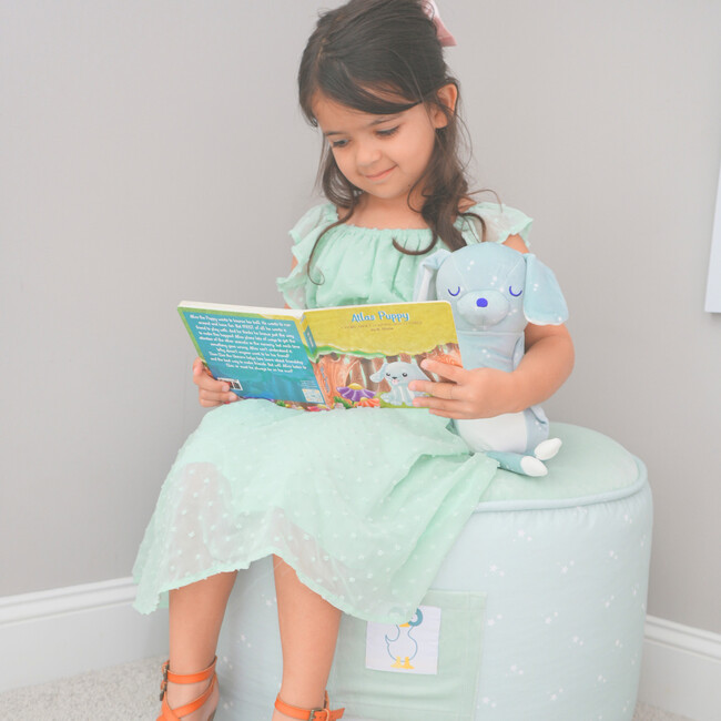 Kids Ottoman, Star Blue - Ottomans - 4