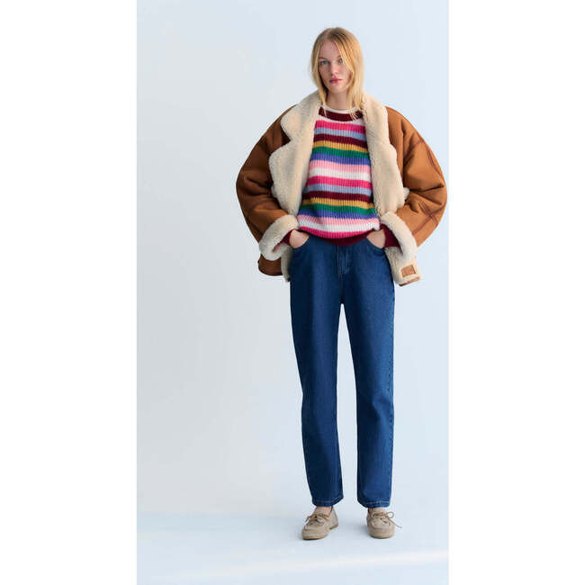 TNS Denim Woman Regular Pant Mid Blue - Pants - 5