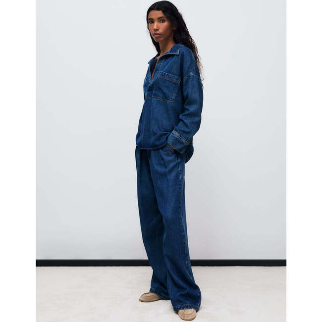 TNS Tencel Woman Shirt Blue Denim - Shirts - 2
