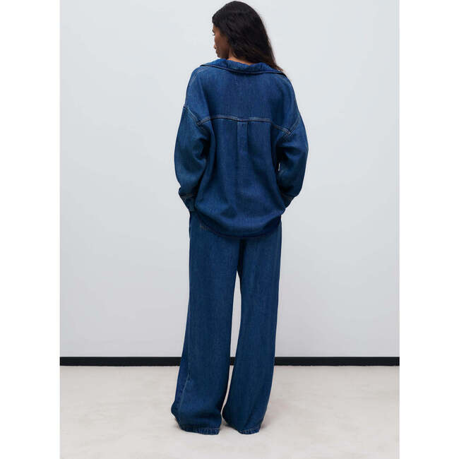TNS Tencel Woman Shirt Blue Denim - Shirts - 3