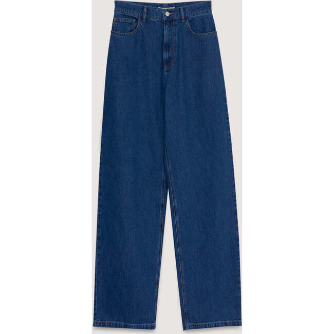 TNS Denim Woman Wide Leg Pant Mid Blue
