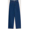 TNS Denim Woman Wide Leg Pant Mid Blue - Pants - 1 - thumbnail