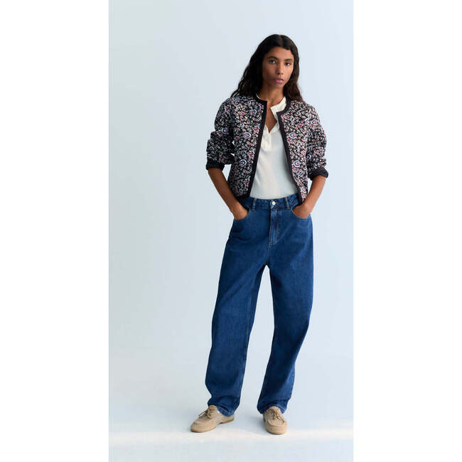 TNS Denim Woman Wide Leg Pant Mid Blue - Pants - 4