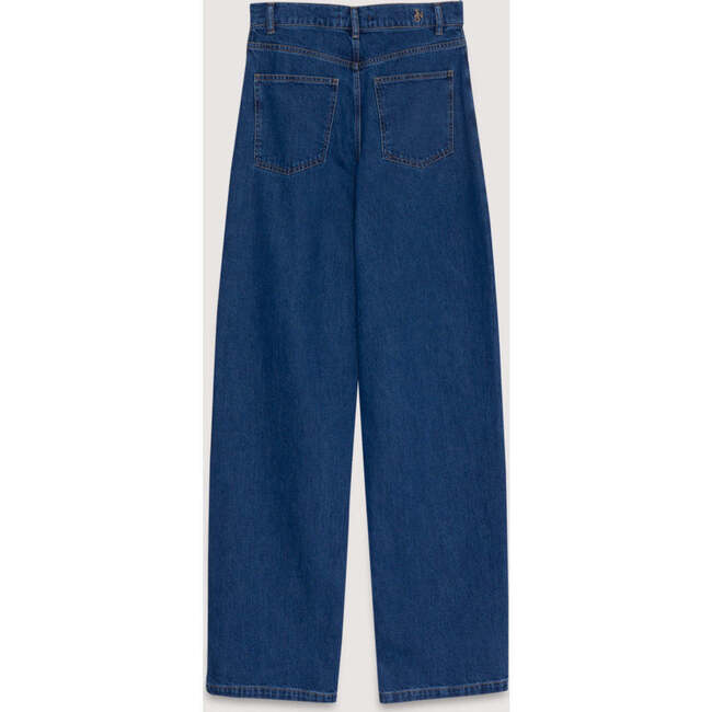 TNS Denim Woman Wide Leg Pant Mid Blue - Pants - 6