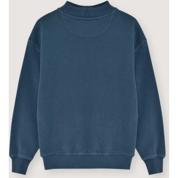 TNS Logo Rib Collar Sweatshirt Void Blue - Sweatshirts - 2