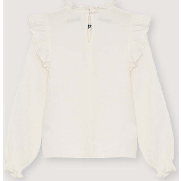 Maitea Blouse Moonlight White - Blouses - 2