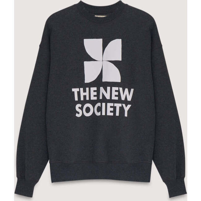 TNS Logo Woman Sweatshirt Galactic Grey Melange