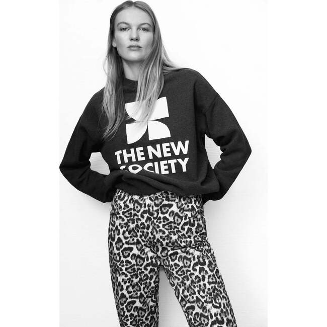 TNS Logo Woman Sweatshirt Galactic Grey Melange - Sweatshirts - 2