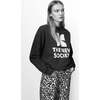 TNS Logo Woman Sweatshirt Galactic Grey Melange - Sweatshirts - 3