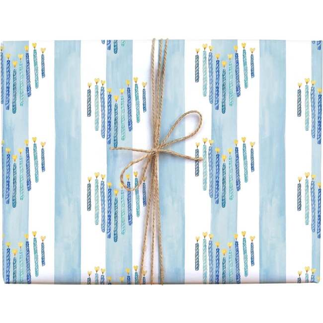 Heart Hanukkah Gift Wrap Roll