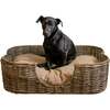 Scallop Handwoven Pet Bed with Machine Washable Cushion, Kubu Grey - Pet Beds - 3