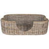 Scallop Handwoven Pet Bed with Machine Washable Cushion, Kubu Grey - Pet Beds - 6