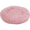 Maisie Faux Fur Round Fluffy Calming Donut Pet Bed with Washable Cover, Grapefruit - Pet Beds - 1 - thumbnail