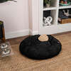 Maisie Faux Fur Round Fluffy Calming Donut Pet Bed with Washable Cover, Ink - Pet Beds - 3