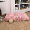 Mabel Ultra Soft Reversible Plush Rectangular Pet Bed with Washable Cover, Raspberry Leopard - Pet Beds - 4