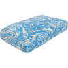 Mabel Ultra Soft Reversible Plush Rectangular Pet Bed with Washable Cover, Blue Lemonade Twist - Pet Beds - 1 - thumbnail