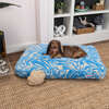 Mabel Ultra Soft Reversible Plush Rectangular Pet Bed with Washable Cover, Blue Lemonade Twist - Pet Beds - 2