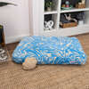 Mabel Ultra Soft Reversible Plush Rectangular Pet Bed with Washable Cover, Blue Lemonade Twist - Pet Beds - 4