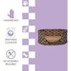 Perri Handwoven Hyacinth Oval Pet Bed with Machine Washable Cushion, Brown - Pet Beds - 5