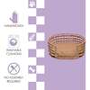 Gigi Handwoven Hyacinth Open-Weave Oval Pet Bed with Machine Washable Cushion, Natural - Pet Beds - 5