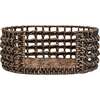 Gigi Handwoven Hyacinth Open Weave Oval Pet Bed with Machine Washable Cushion, Brown - Pet Beds - 6