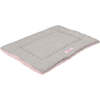 Flora Linen/Plush Ultra Soft Reversible Pet Bed & Crate Mat with Washable Cover, Bubblegum - Pet Beds - 1 - thumbnail
