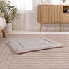 Flora Linen/Plush Ultra Soft Reversible Pet Bed & Crate Mat with Washable Cover, Bubblegum - Pet Beds - 3