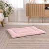 Flora Linen/Plush Ultra Soft Reversible Pet Bed & Crate Mat with Washable Cover, Bubblegum - Pet Beds - 4