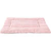 Flora Linen/Plush Ultra Soft Reversible Pet Bed & Crate Mat with Washable Cover, Bubblegum - Pet Beds - 5