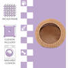 Fiora Circular Faux Wicker Pet Bed with Machine Washable Cushion, Natural - Pet Beds - 5