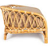 Elevated Handwoven Rattan Pet Daybed with Machine-Washable Cushion, Natural - Pet Beds - 6