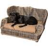 Classic Handwoven Pet Daybed with Machine Washable Cushion, Kubu Grey - Pet Beds - 3