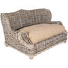 Classic Handwoven Pet Daybed with Machine Washable Cushion, Kubu Grey - Pet Beds - 6