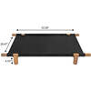 Chester Wood Frame Elevated Outdoor Dog Bed, Ink/Light Teak - Pet Beds - 4