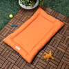 Archie Waterproof Indoor/Outdoor Hand-Washable Memory Foam Camping Pet Bed, Tangerine - Pet Beds - 3