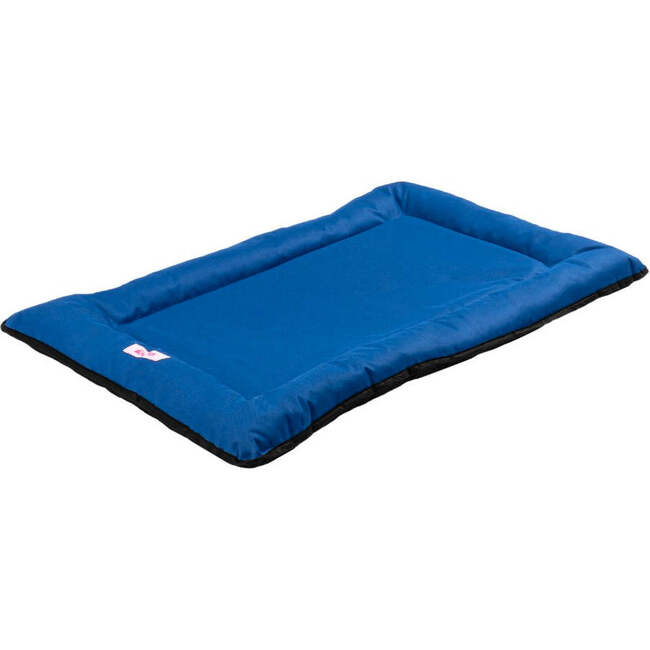 Archie Waterproof Indoor/Outdoor Hand-Washable Memory Foam Camping Pet Bed, Cobalt