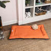 Archie Waterproof Indoor/Outdoor Hand-Washable Memory Foam Camping Pet Bed, Tangerine - Pet Beds - 4
